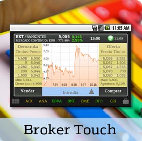 Aplicación Broker Touch de Bankinter