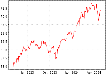 Grï¿œfico de PORTFOLIO S&P 500 en el periodo de 1 año: muestra los últimos 365 días