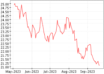 Grï¿œfico de VANECK CHINA GROW en el periodo de 1 año: muestra los últimos 365 días